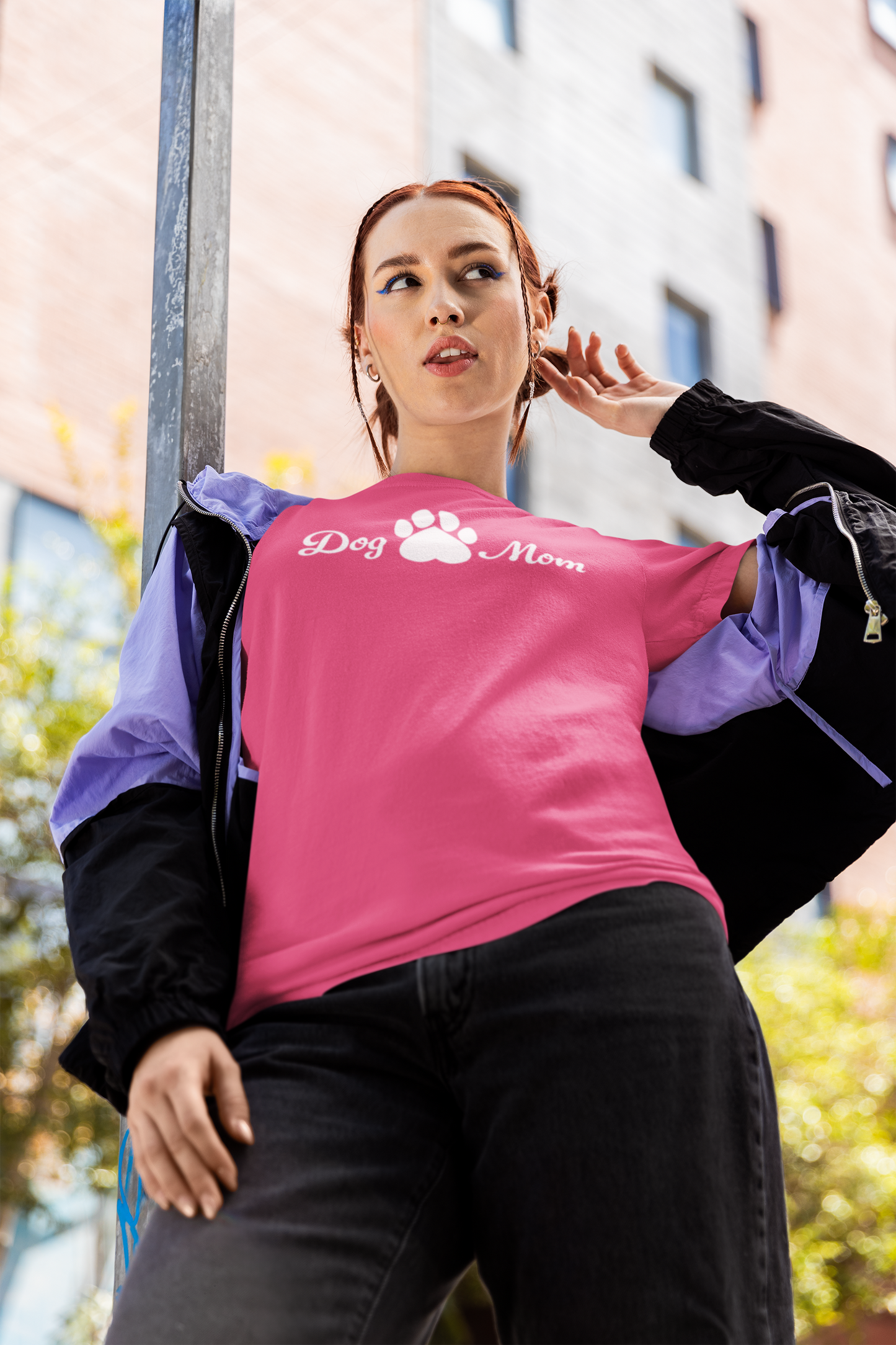 Dog Mom Paw print Dog Lover T-shirt
