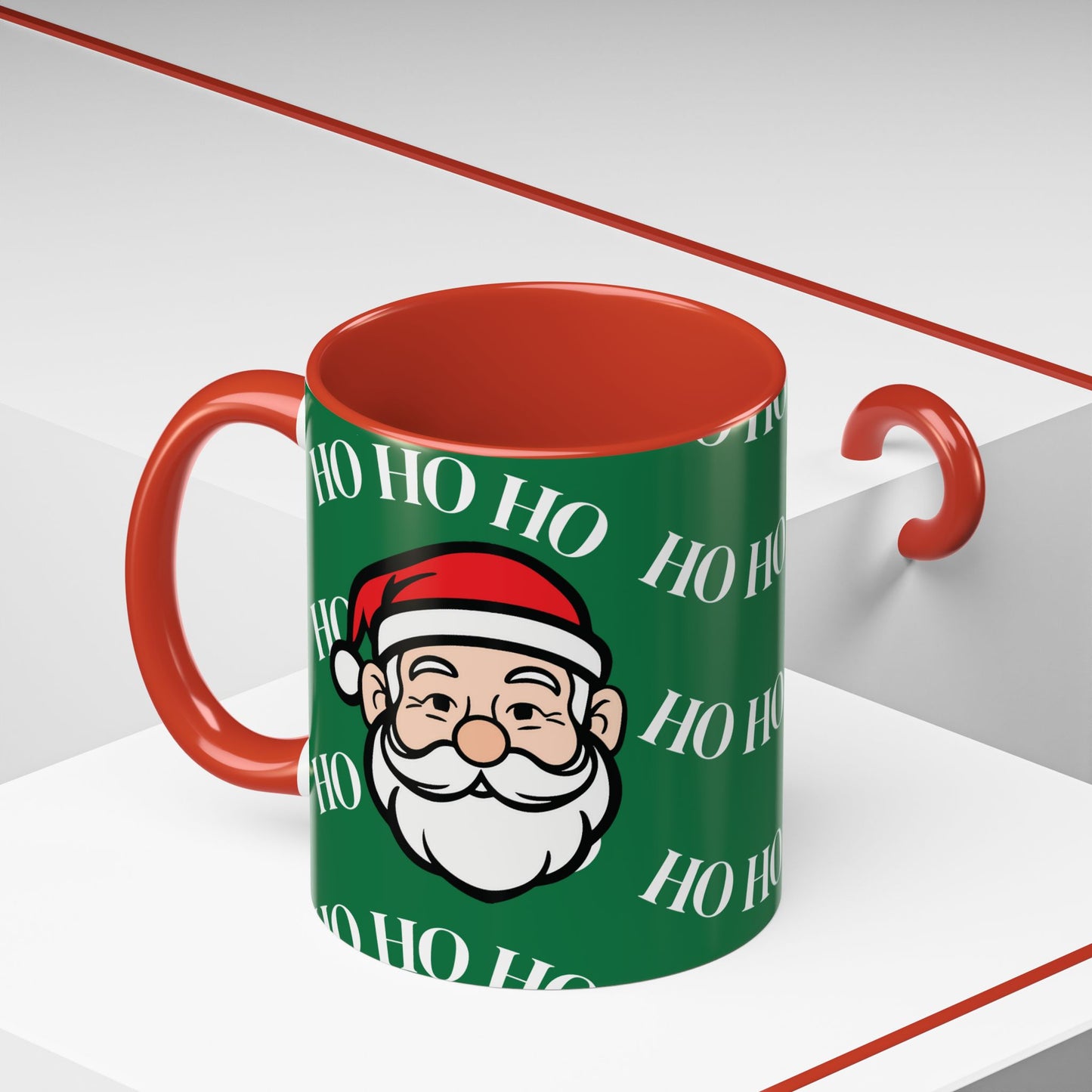 Santa Christmas Mug Festive 11oz Holiday Coffee Cup