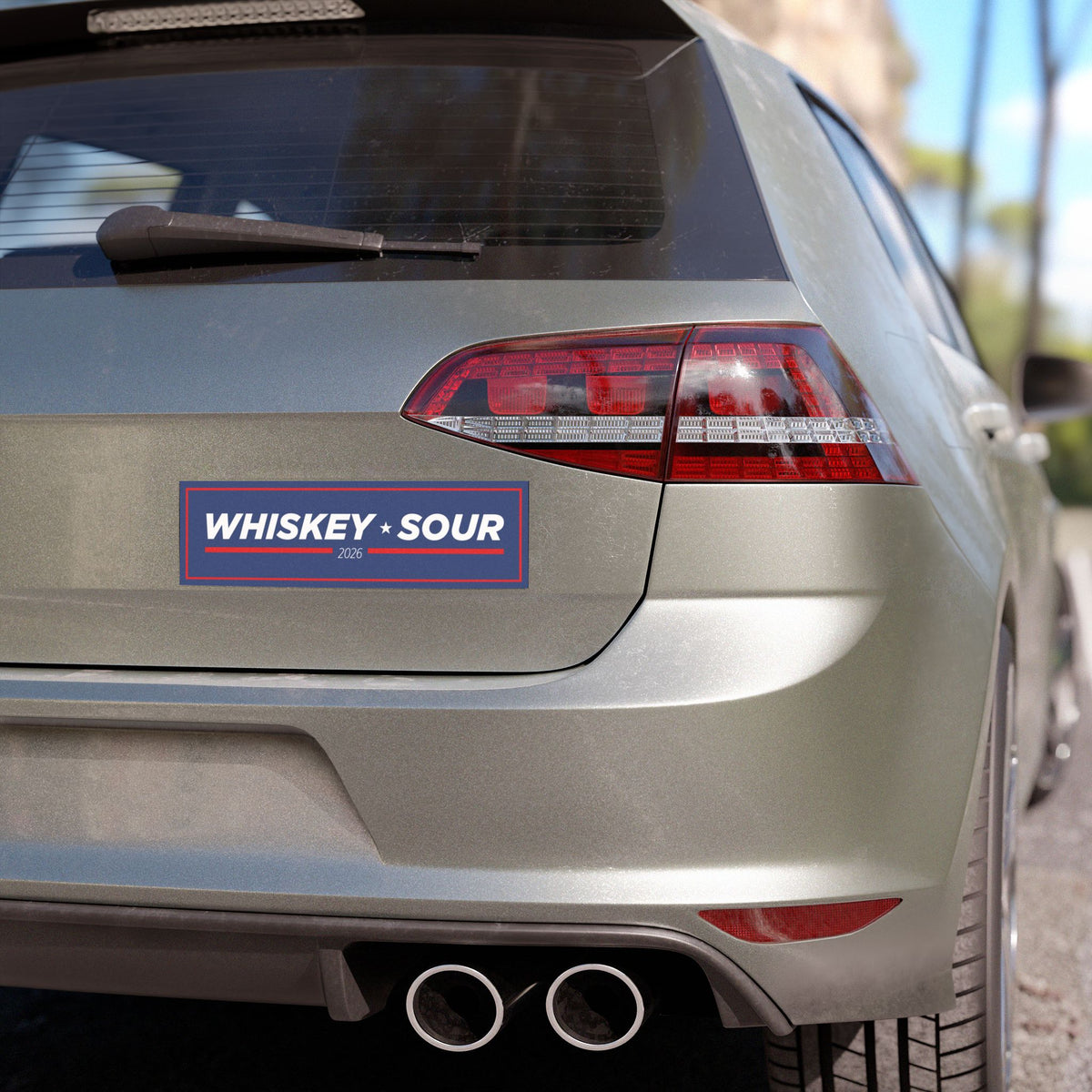 Whiskey Sour political campaign car magnet