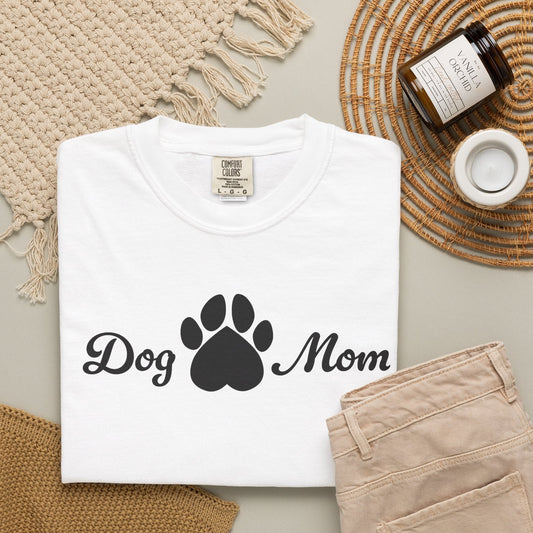 Dog Mom Paw print Dog Lover T-shirt