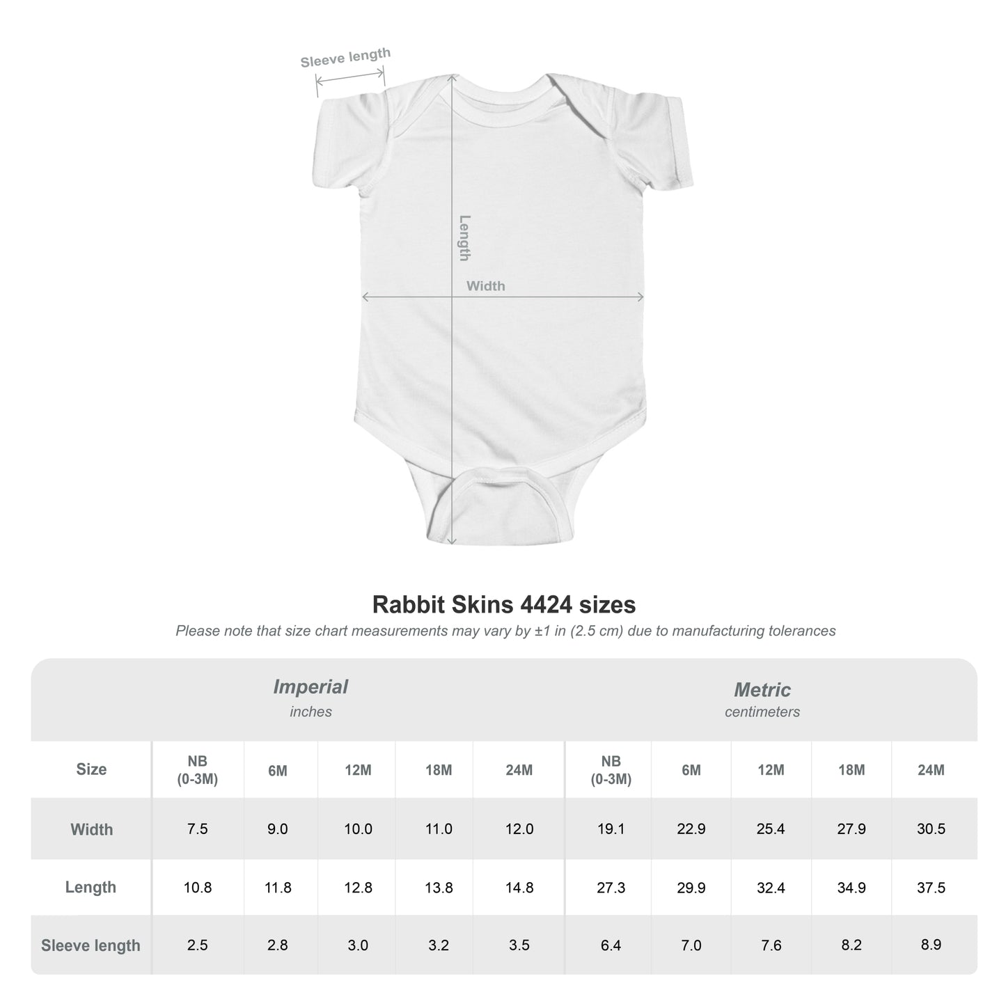 Cotton one-piece newborn bodysuit