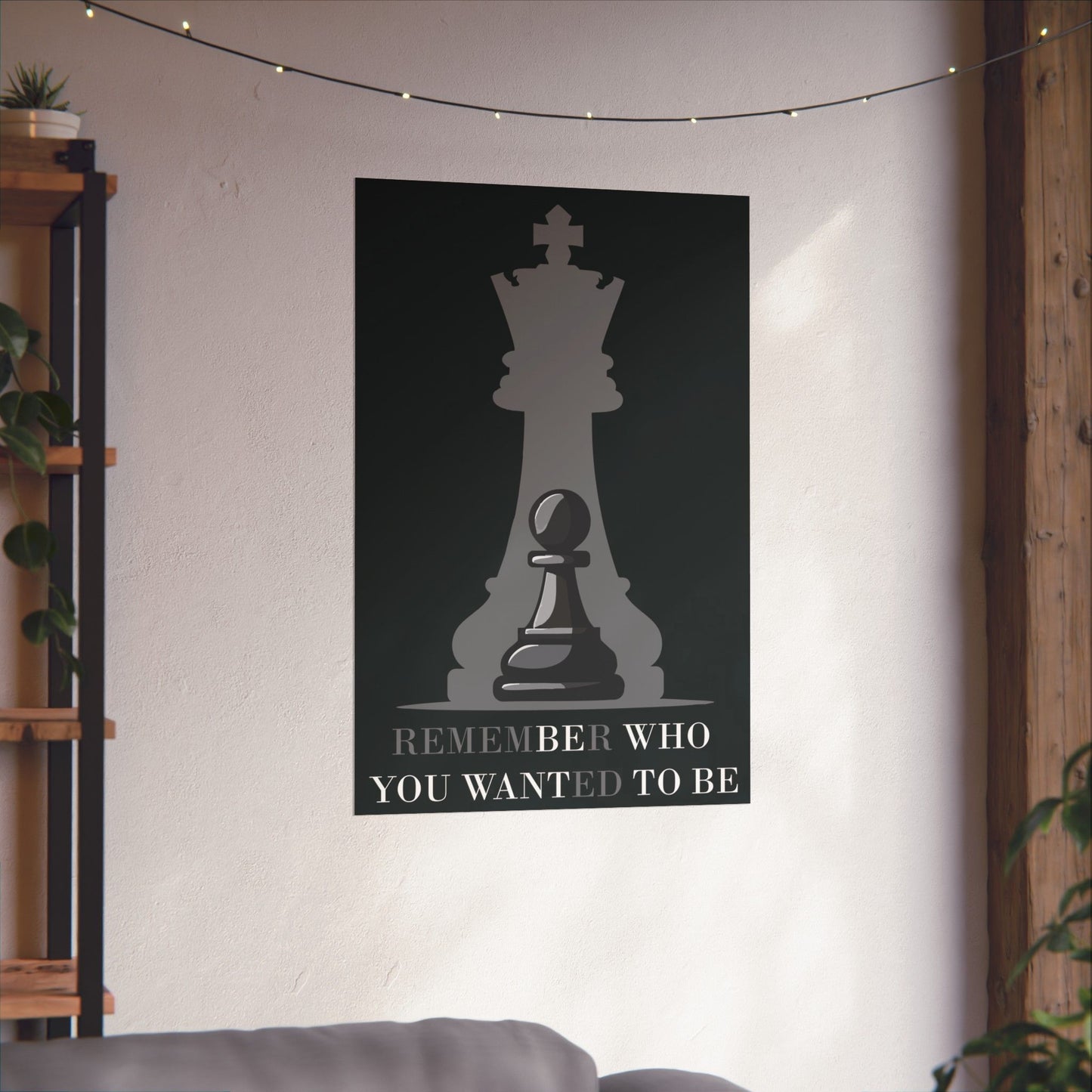 Minimalist motivational wall poster