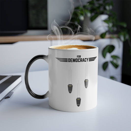 Heat Sensitive Ceramic 11oz Mug - For Democracy
