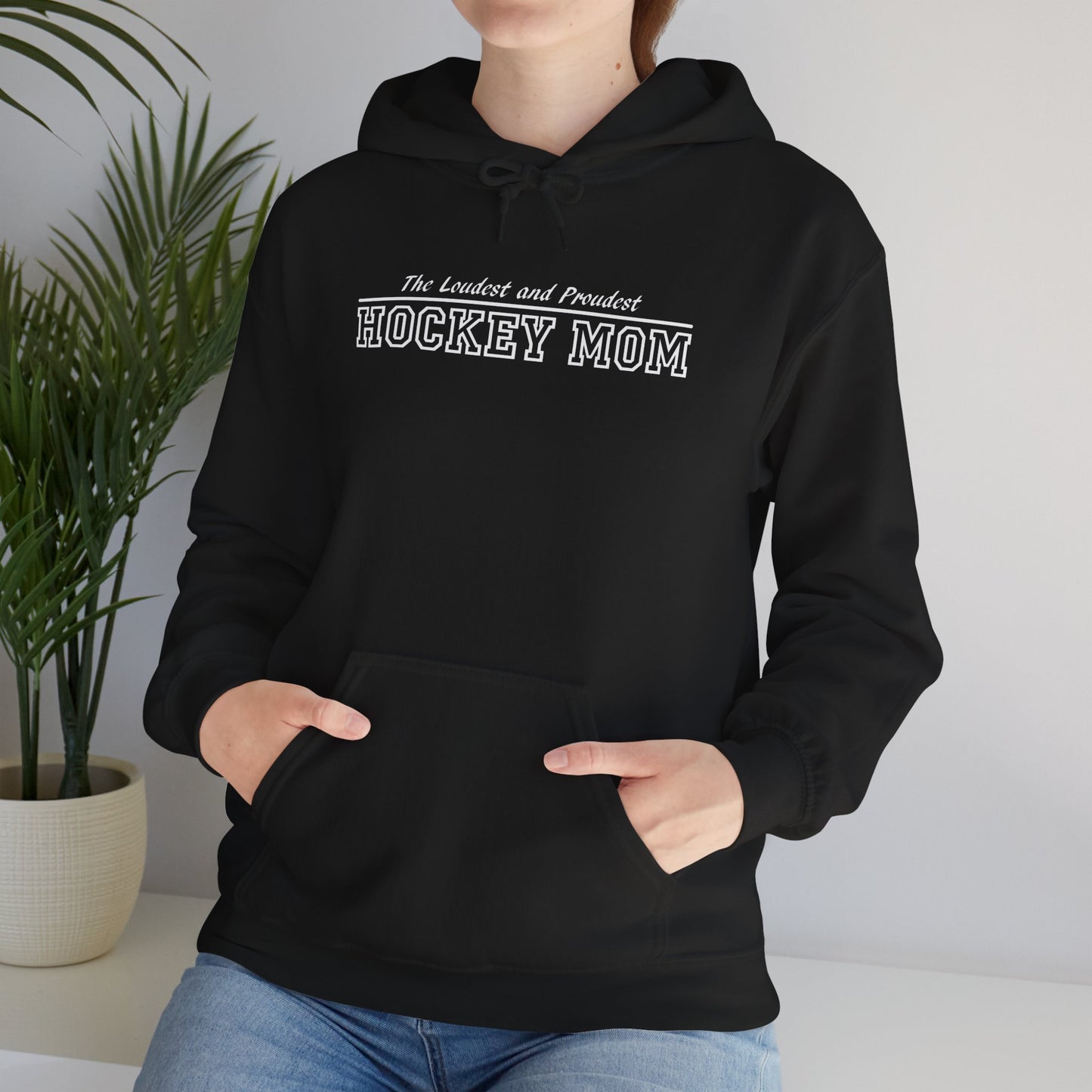 Hockey Mom Hoodie Cozy Sweatshirt for Sports Moms, Gift for Hockey Families, Winter Apparel, Game Day Wear, Cool Parent Hoodie