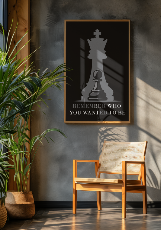 Motivational Wall Art - Be Who You Want To Be