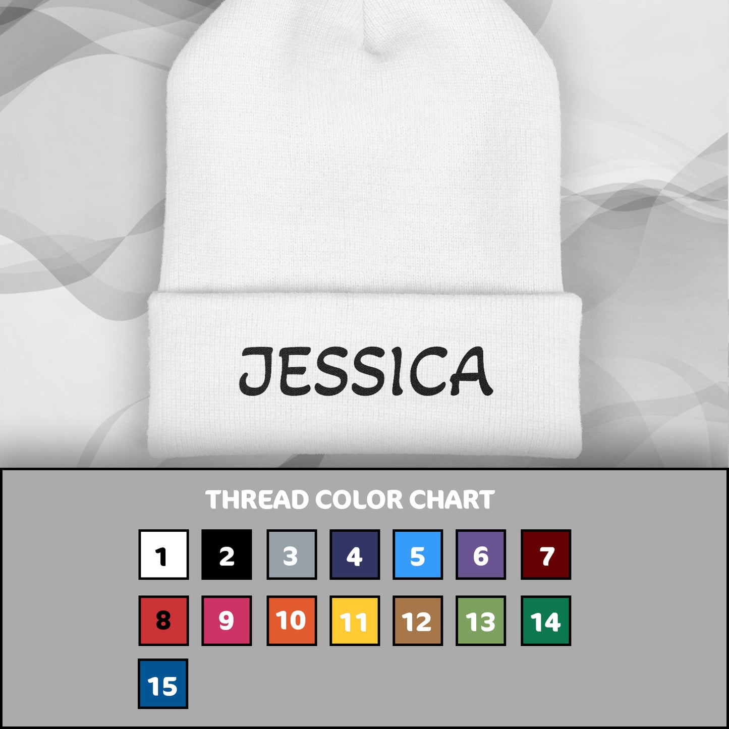 Embroidered Personalize Beanie