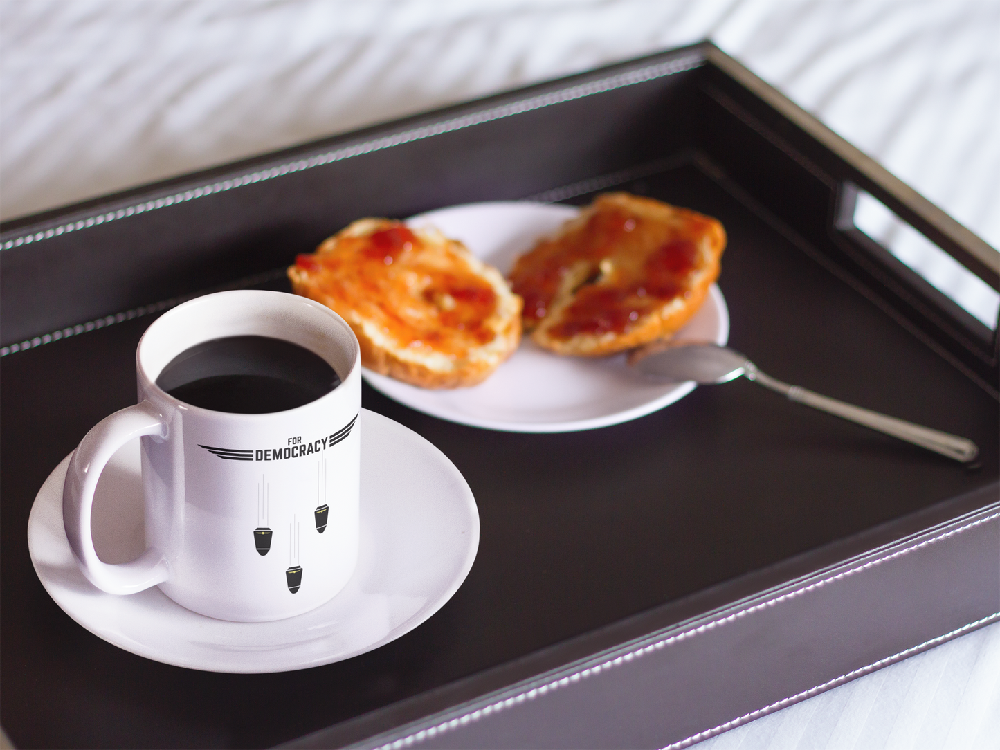 Heat Sensitive Ceramic 11oz Mug - For Democracy