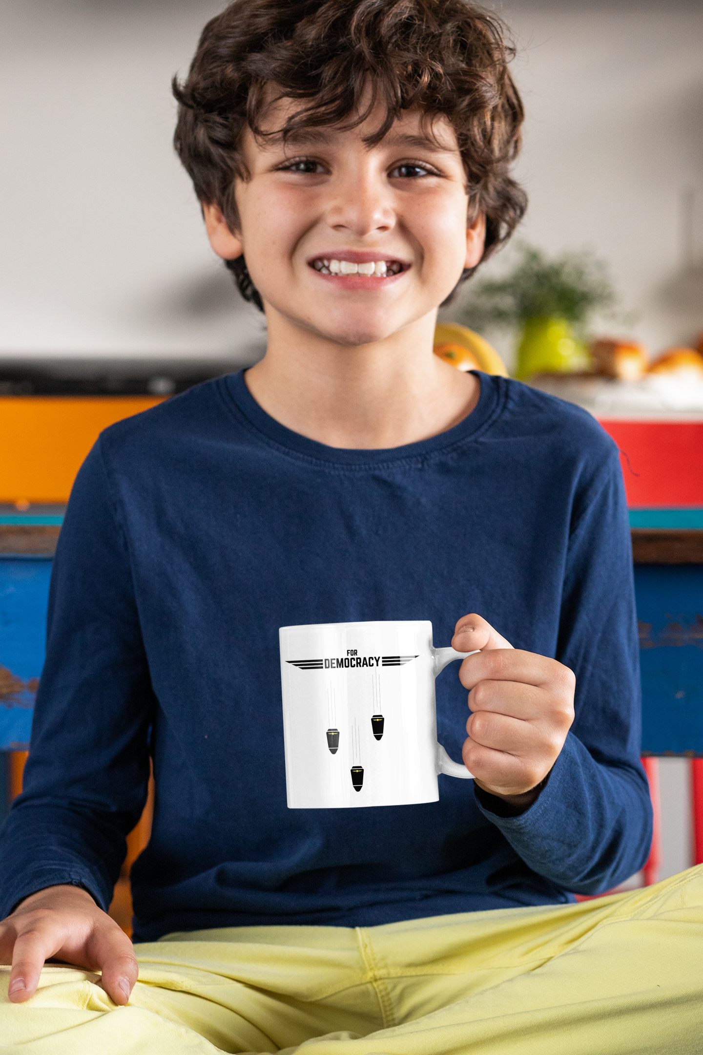 Heat Sensitive Ceramic 11oz Mug - For Democracy