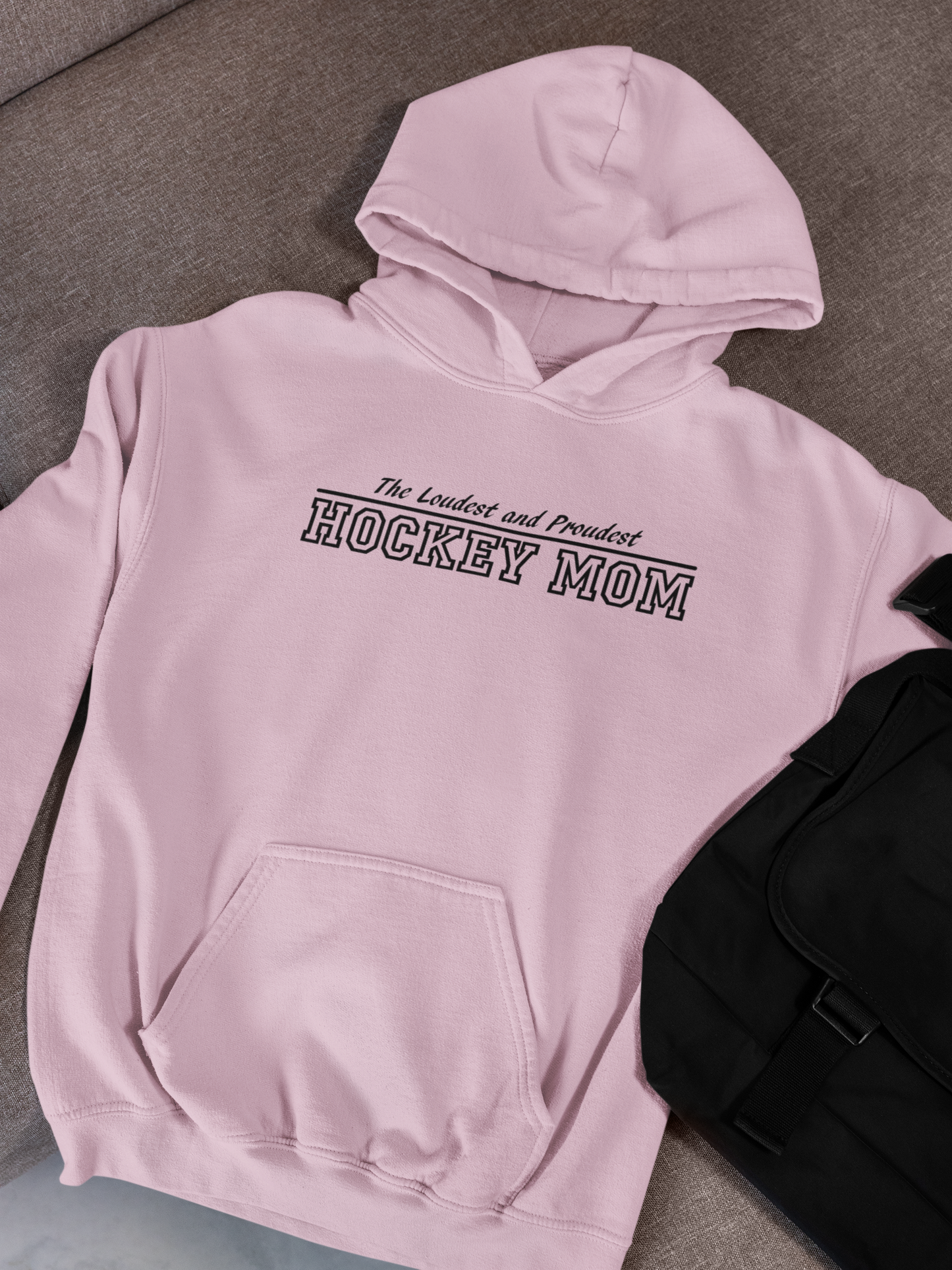 Hockey Mom Hoodie Cozy Sweatshirt for Sports Moms, Gift for Hockey Families, Winter Apparel, Game Day Wear, Cool Parent Hoodie