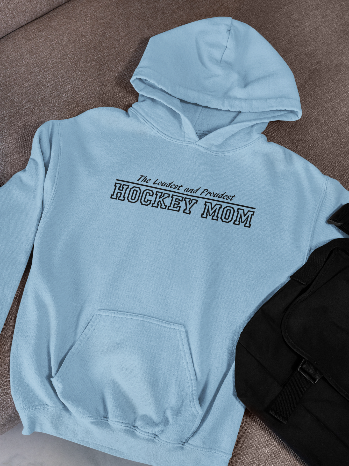 Hockey Mom Hoodie Cozy Sweatshirt for Sports Moms, Gift for Hockey Families, Winter Apparel, Game Day Wear, Cool Parent Hoodie