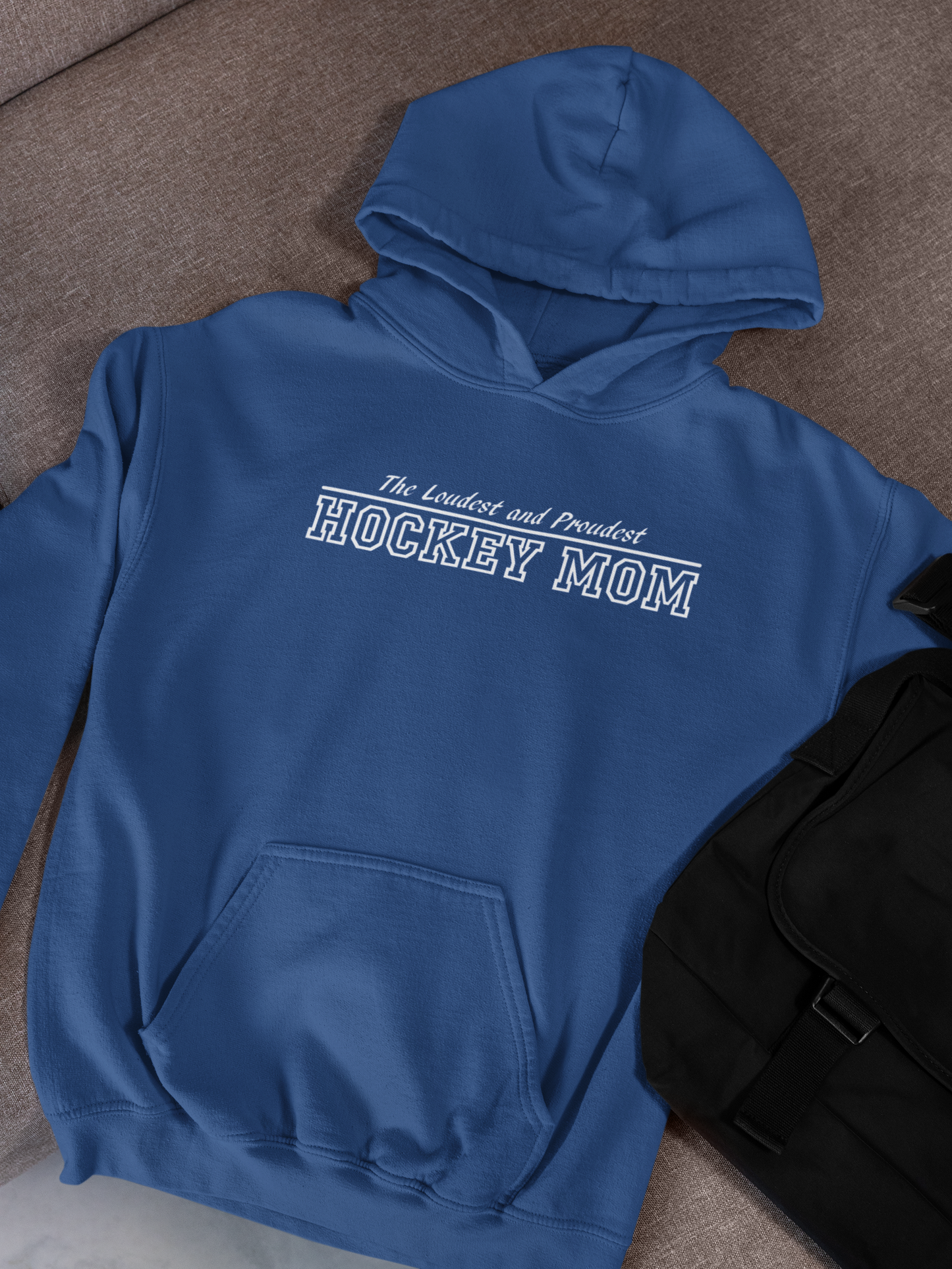 Hockey Mom Hoodie Cozy Sweatshirt for Sports Moms, Gift for Hockey Families, Winter Apparel, Game Day Wear, Cool Parent Hoodie