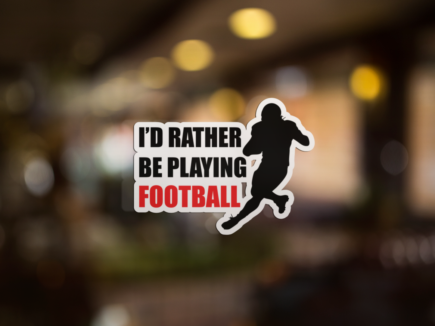 Football vinyl decal sticker