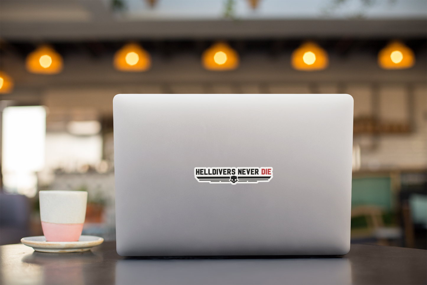 Helldivers vinyl decal sticker Never Die