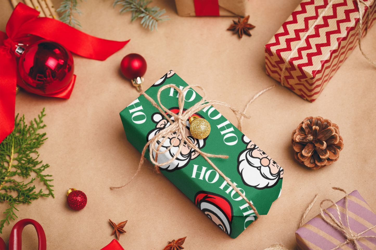 Santa Christmas Wrapping Paper