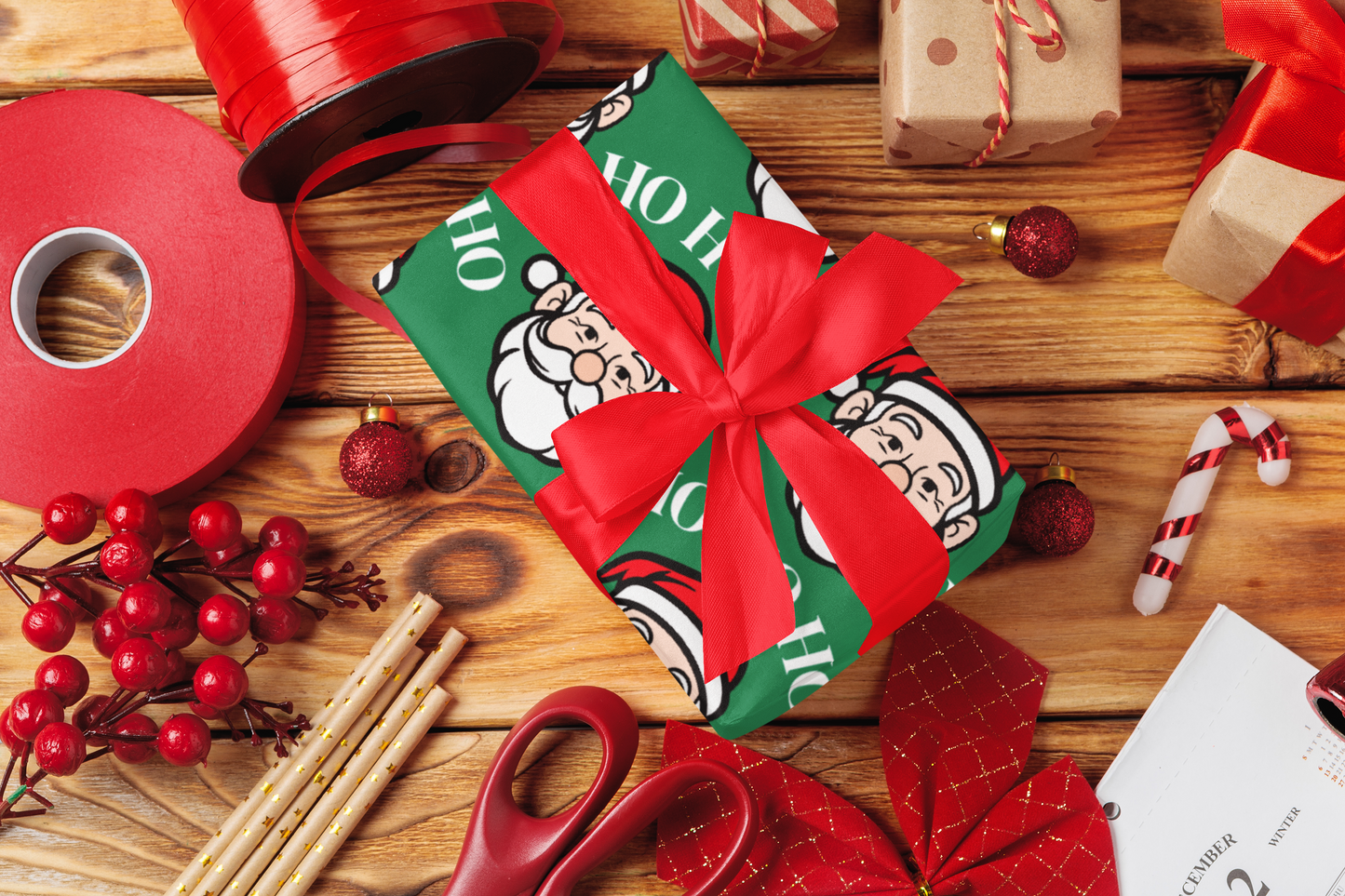 Santa Christmas Wrapping Paper