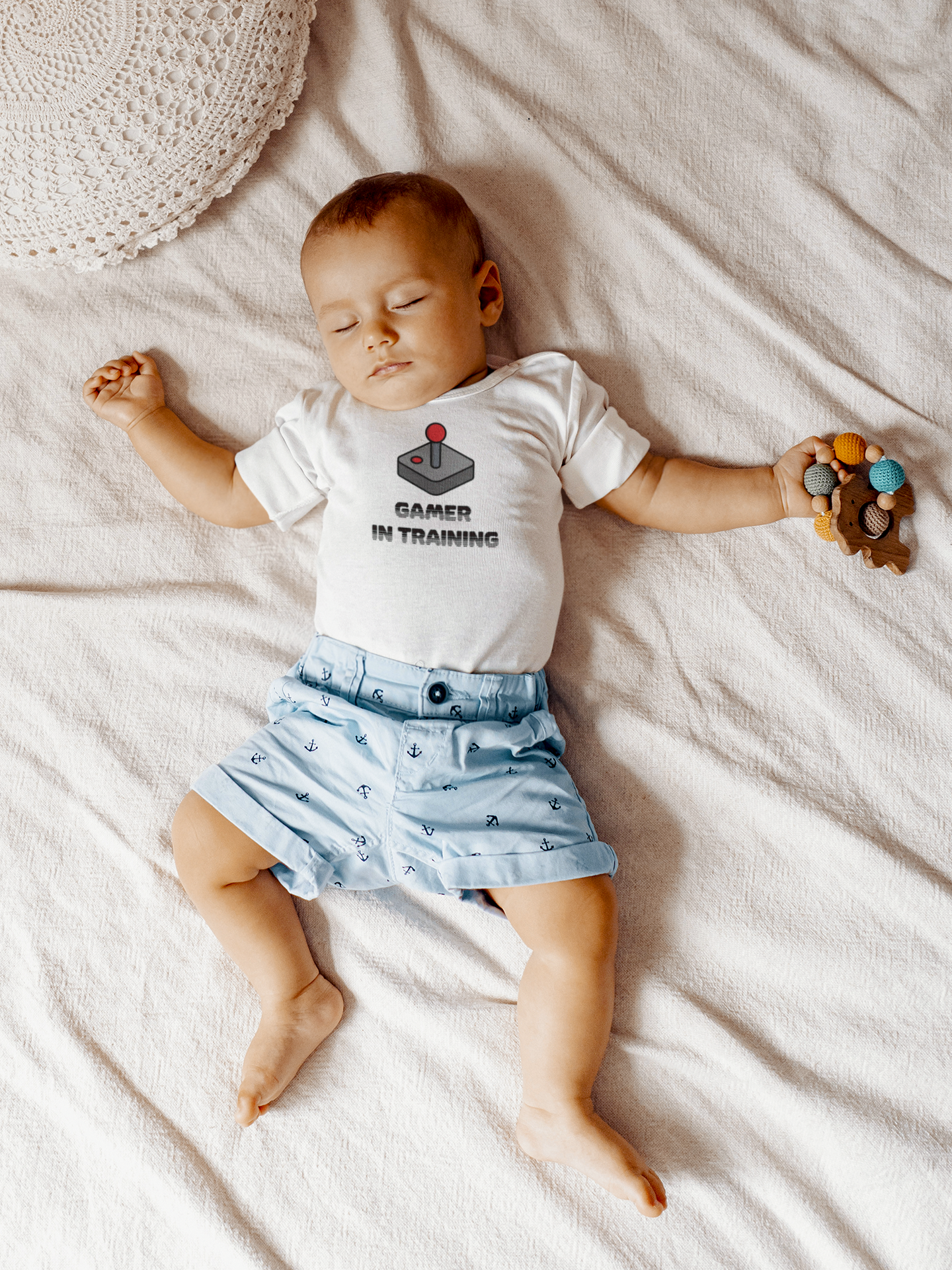 Cotton one-piece newborn bodysuit