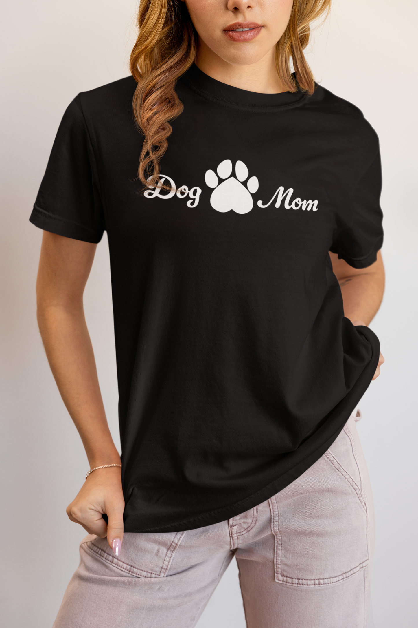 Dog Mom Paw print Dog Lover T-shirt