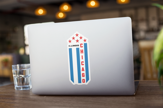 City Pride Chicago Vertical Flag Sticker