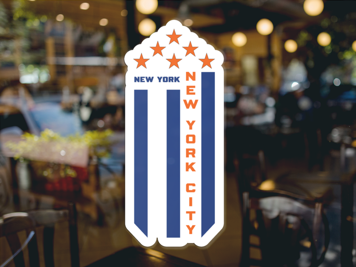 City Pride New York City Vertical Flag Sticker
