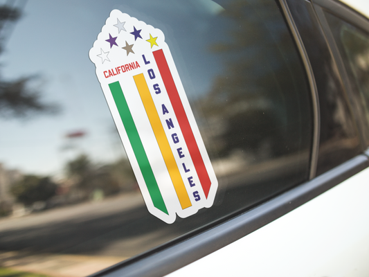 City Pride Los Angeles Vertical Flag Sticker