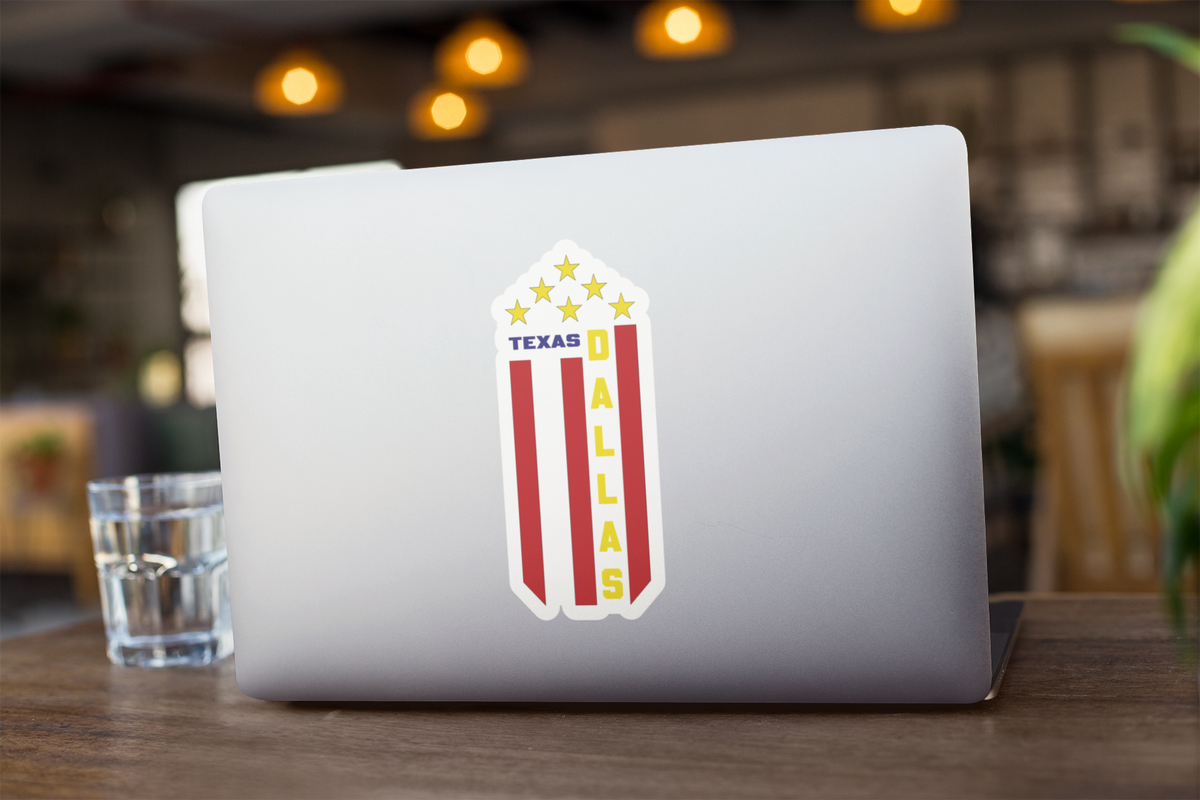 City Pride Dallas Vertical Flag Sticker