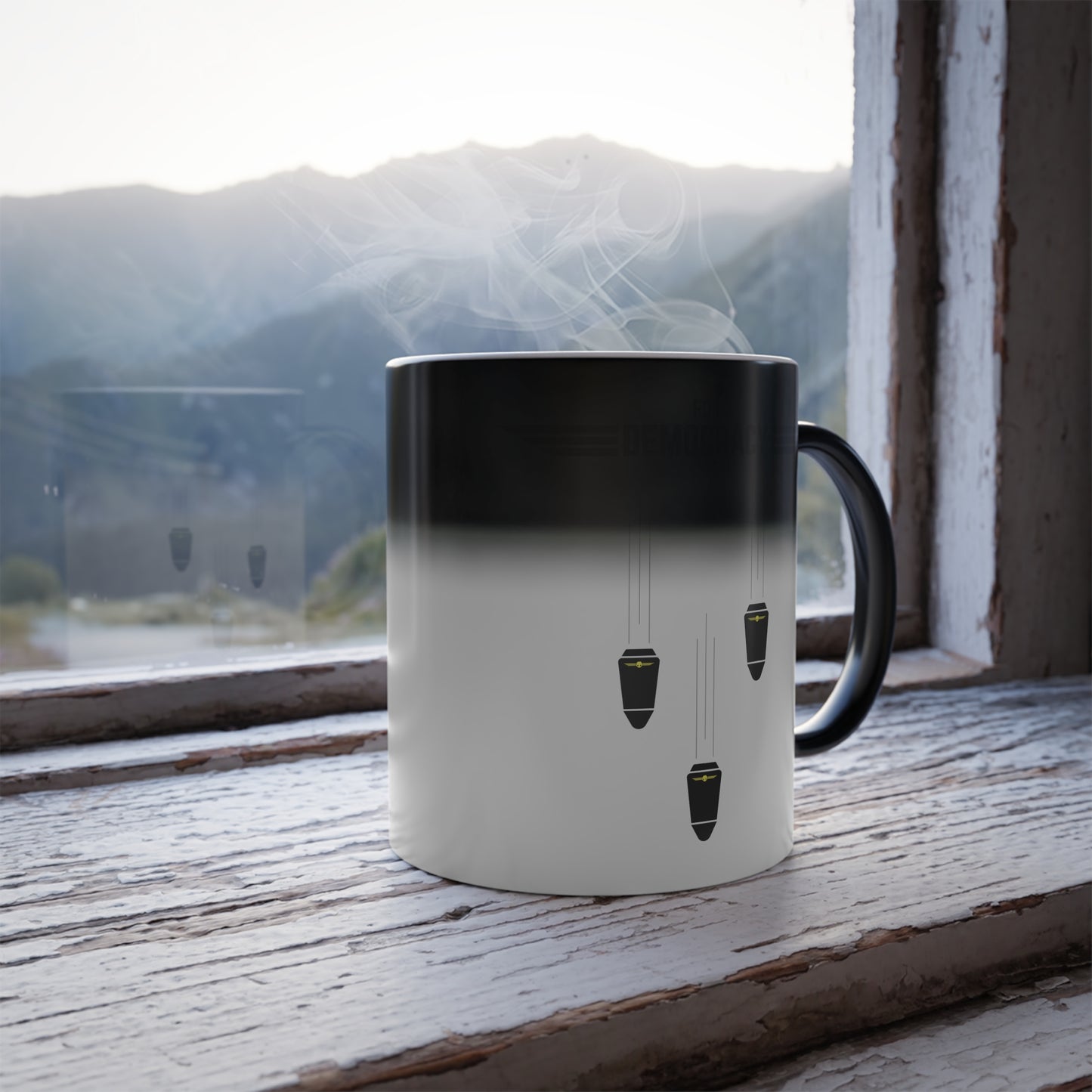 Heat Sensitive Ceramic 11oz Mug - For Democracy