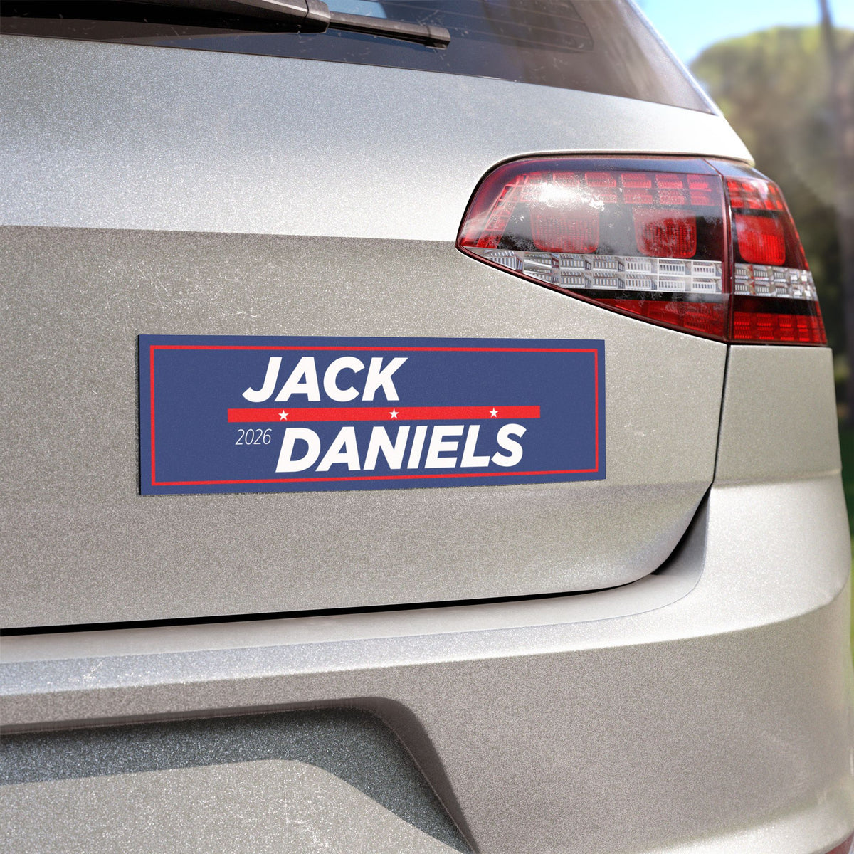 Jack Daniel's political campaign car magnet